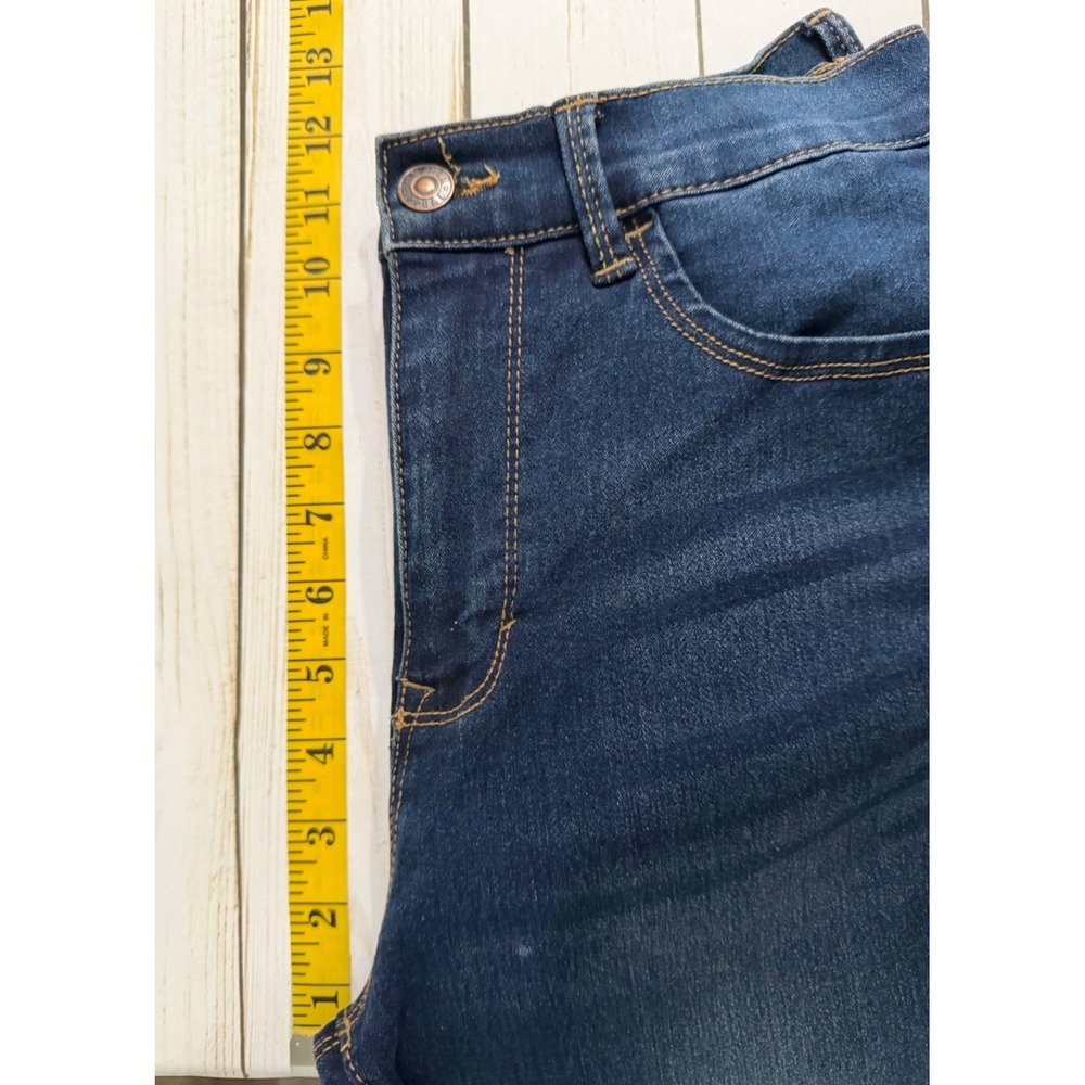 Curve Appeal Essential Skinny Jeans Womens 4/27 High Rise Stretch Dark Wash - Picture 5 of 8